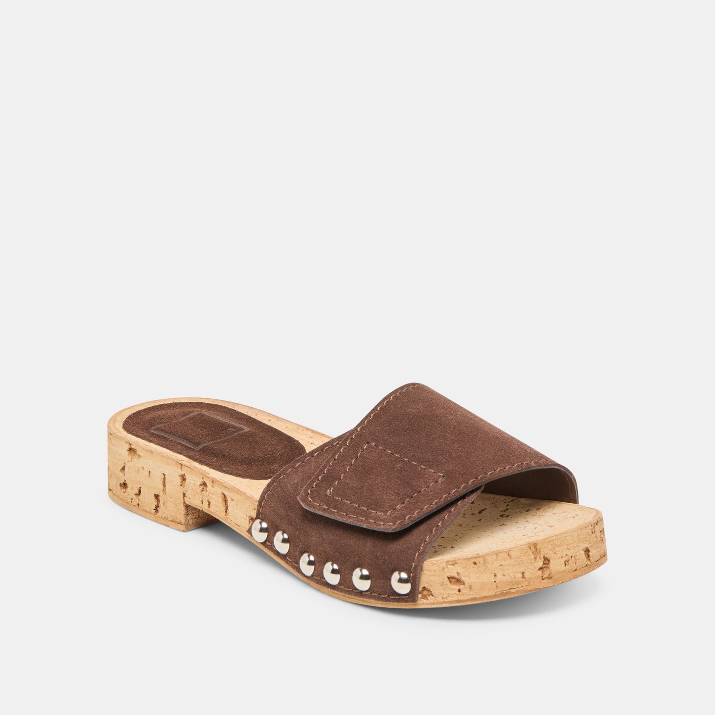 Sandy Dk Brown Suede Sandals - Dolce Vita