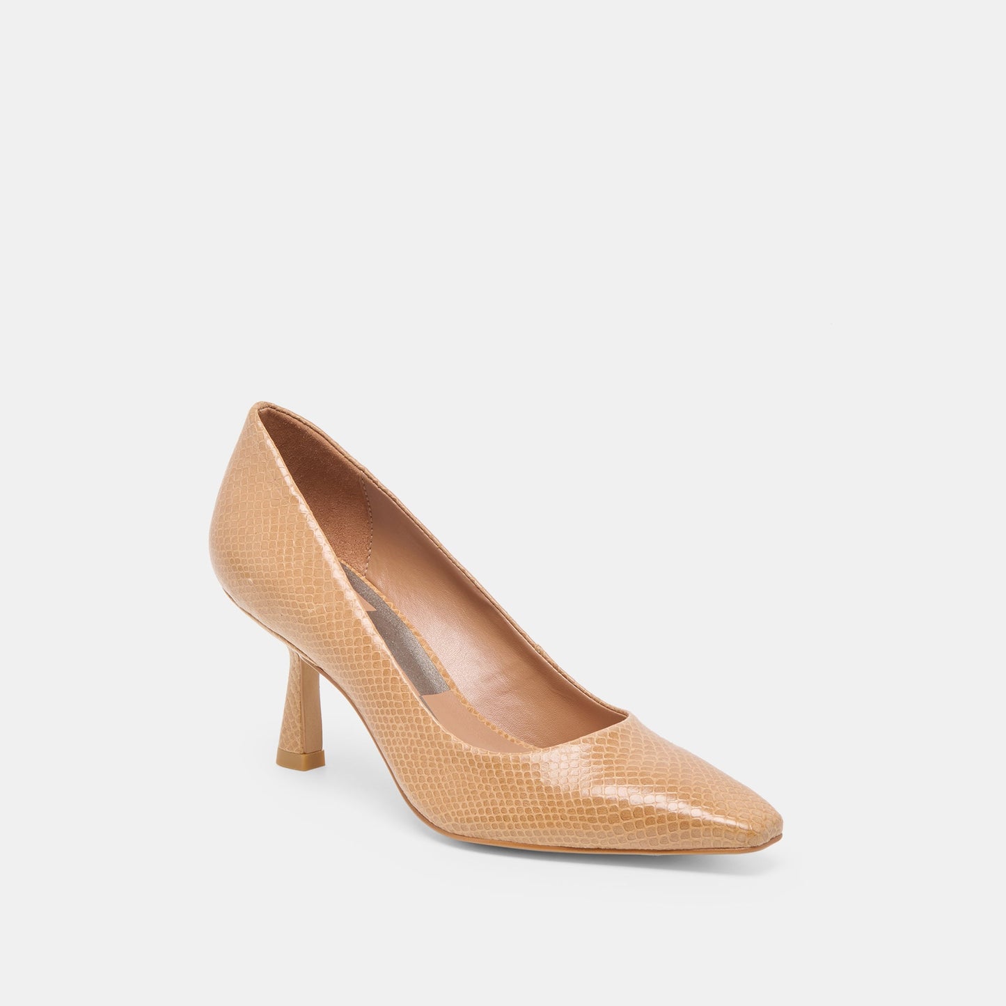 Briona Whiskey Embossed Leather Heels - Dolce Vita
