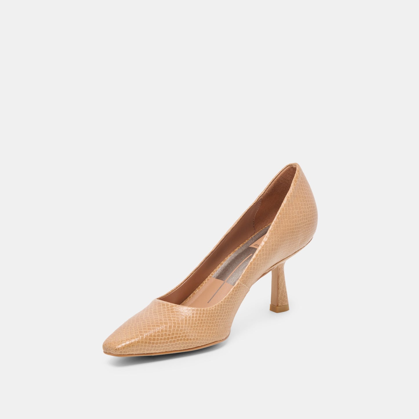 Briona Whiskey Embossed Leather Heels - Dolce Vita