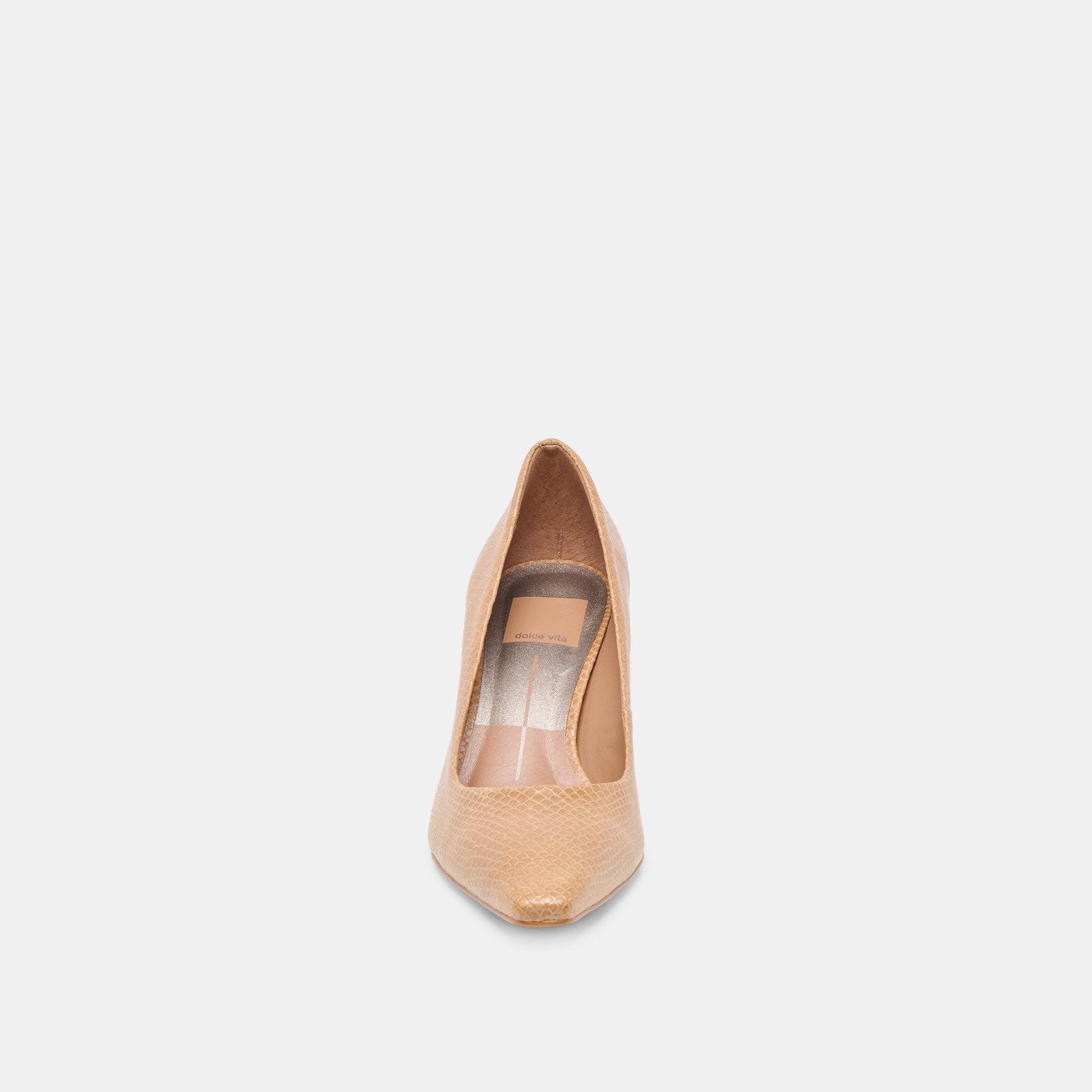 Briona Whiskey Embossed Leather Heels - Dolce Vita