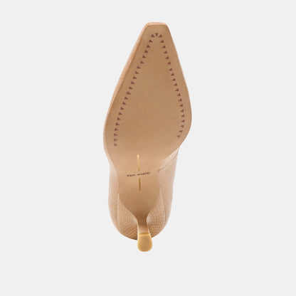 Briona Whiskey Embossed Leather Heels - Dolce Vita