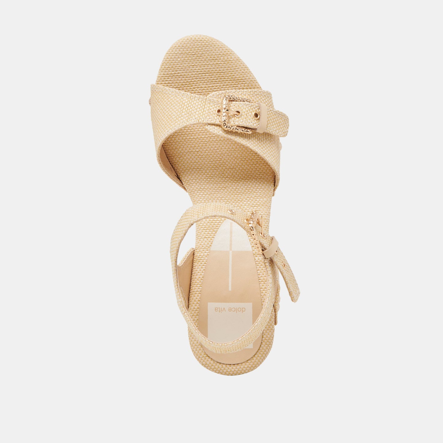 YANDY HEELS LT NATURAL RAFFIA - Dolce Vita