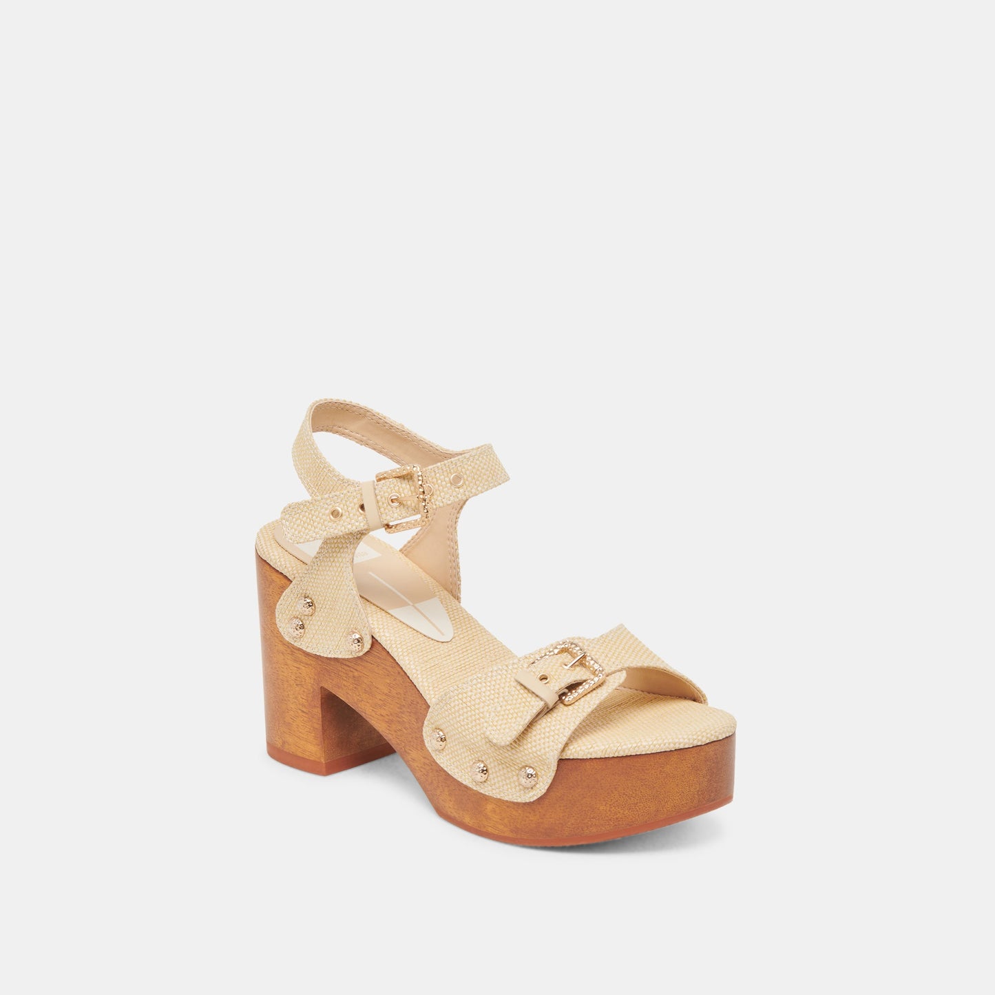 YANDY HEELS LT NATURAL RAFFIA - Dolce Vita
