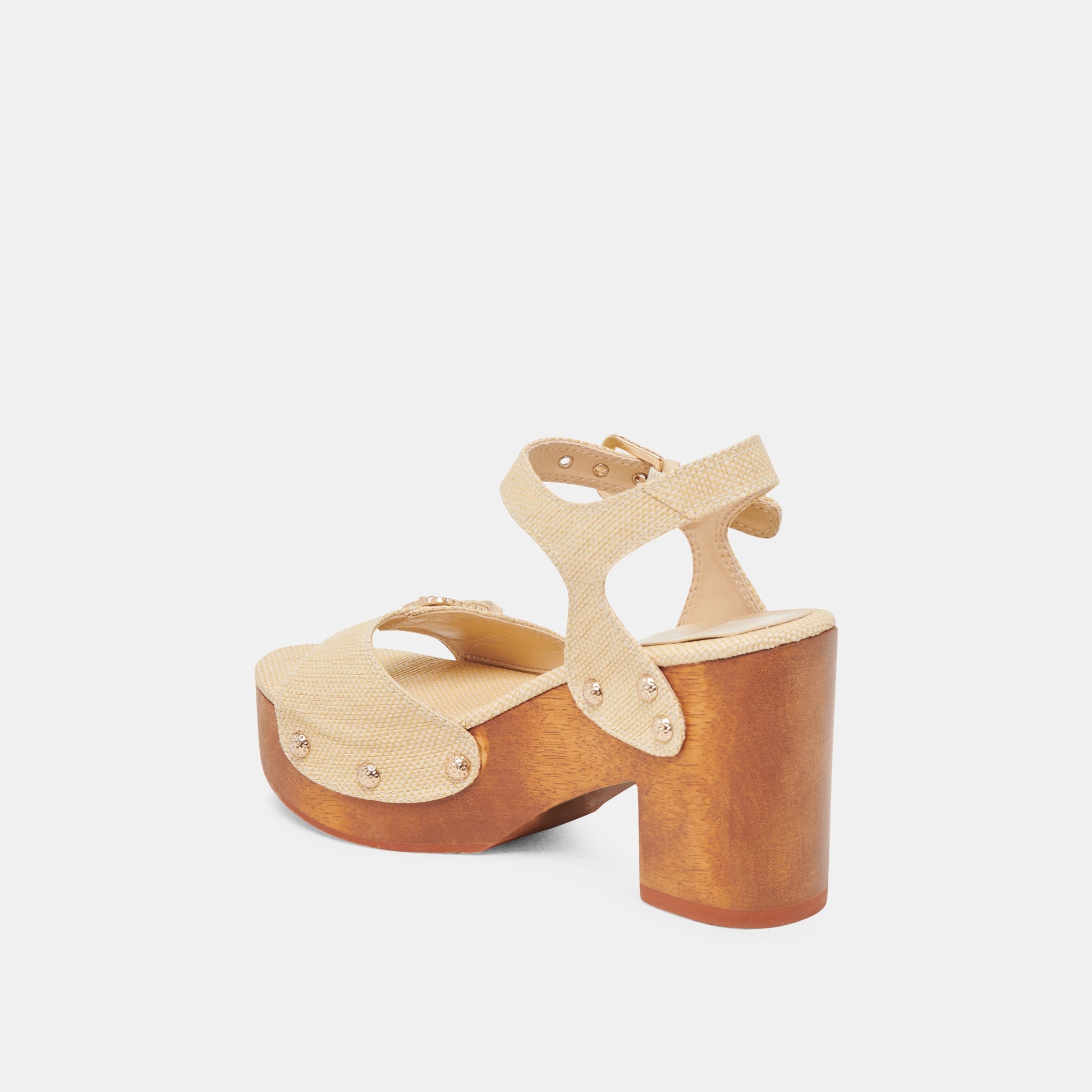 YANDY HEELS LT NATURAL RAFFIA - Dolce Vita