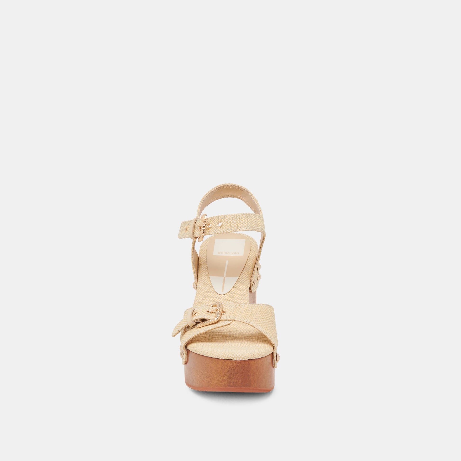 YANDY HEELS LT NATURAL RAFFIA - Dolce Vita