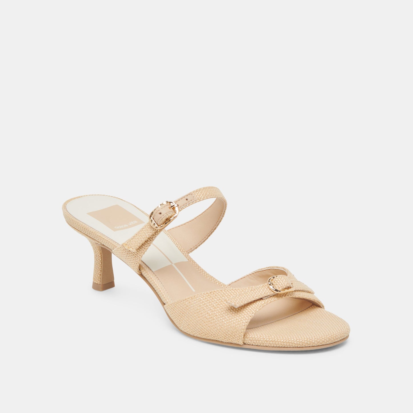 LORALI HEELS LT NATURAL RAFFIA - Dolce Vita
