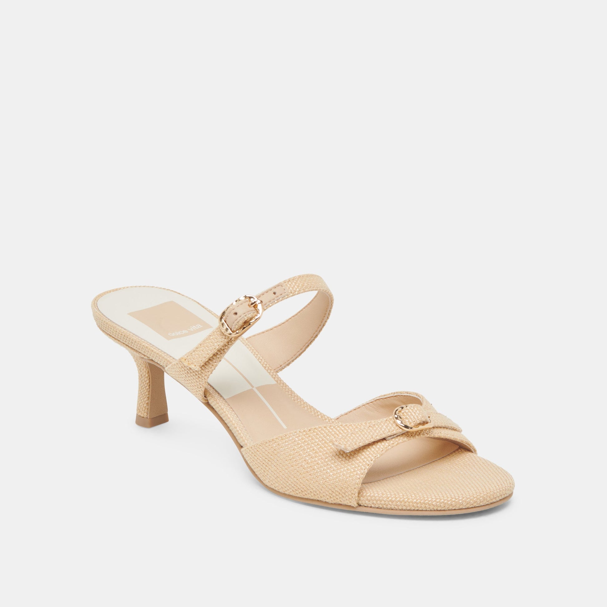 LORALI HEELS LT NATURAL RAFFIA - Dolce Vita