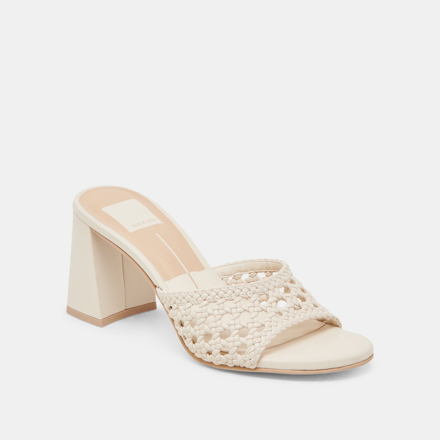 MARGOE HEELS CREME WOVEN STELLA - Dolce Vita