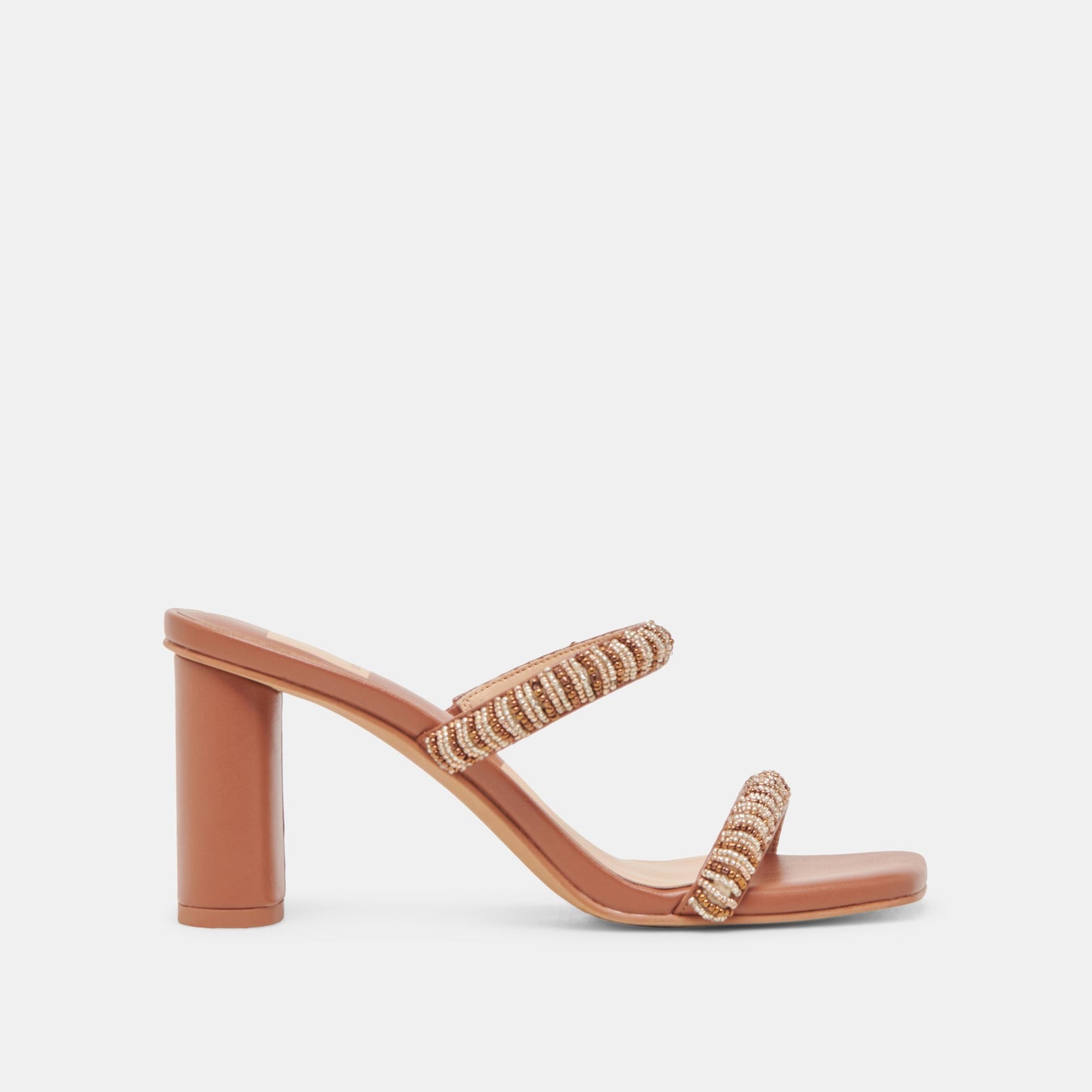 NOLAH HEELS TAN MULTI BEADS - Dolce Vita