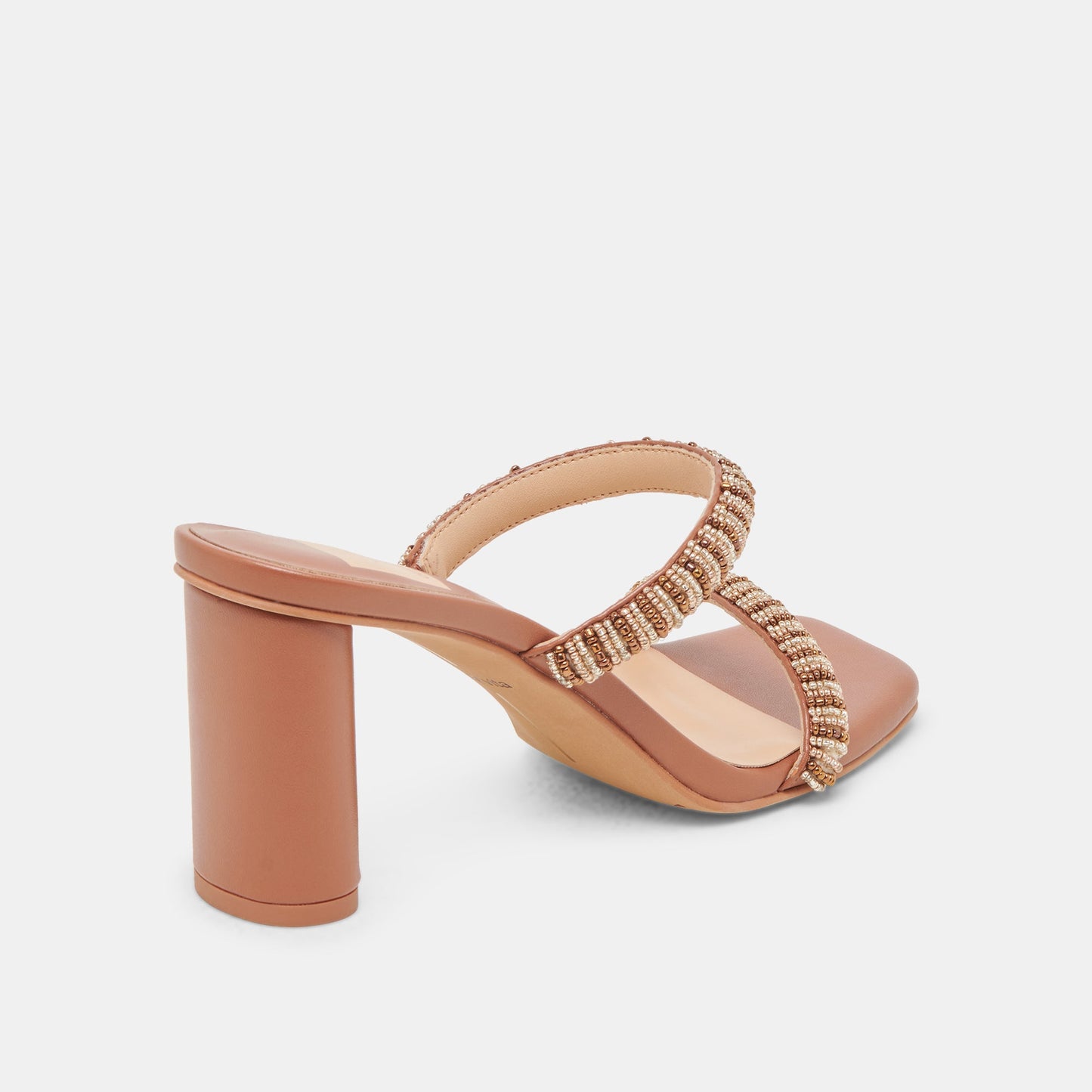 NOLAH HEELS TAN MULTI BEADS - Dolce Vita