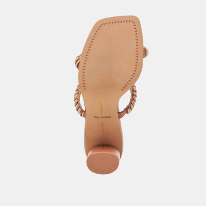 NOLAH HEELS TAN MULTI BEADS - Dolce Vita