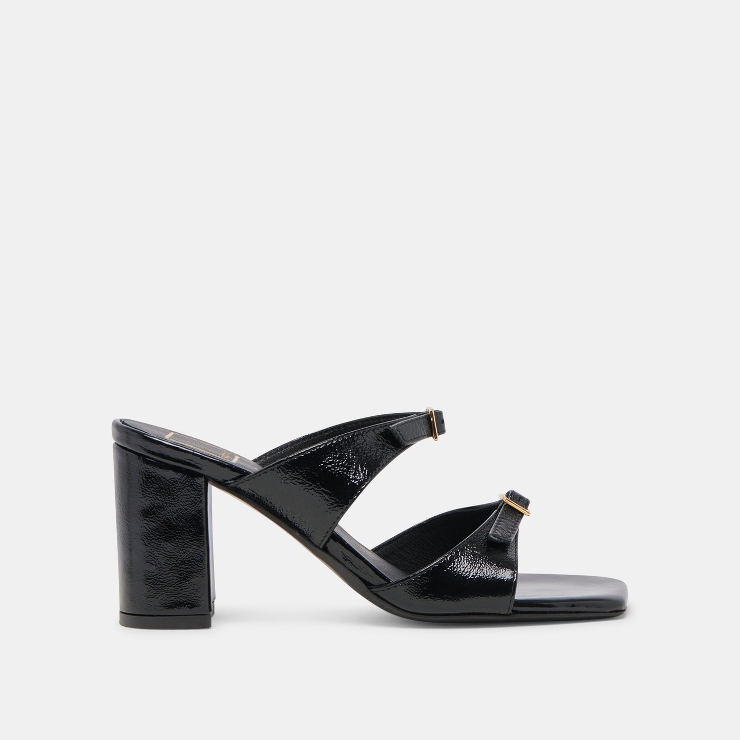 SHANE HEELS MIDNIGHT CRINKLE PATENT - Dolce Vita
