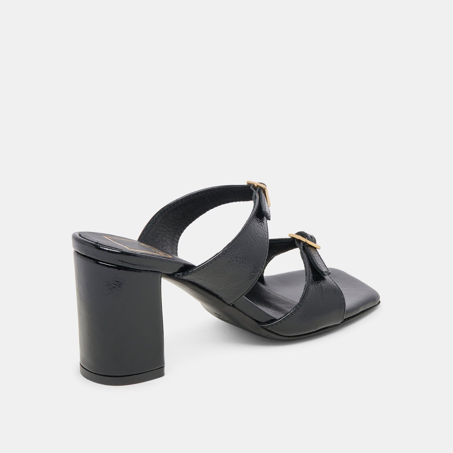 SHANE HEELS MIDNIGHT CRINKLE PATENT - Dolce Vita