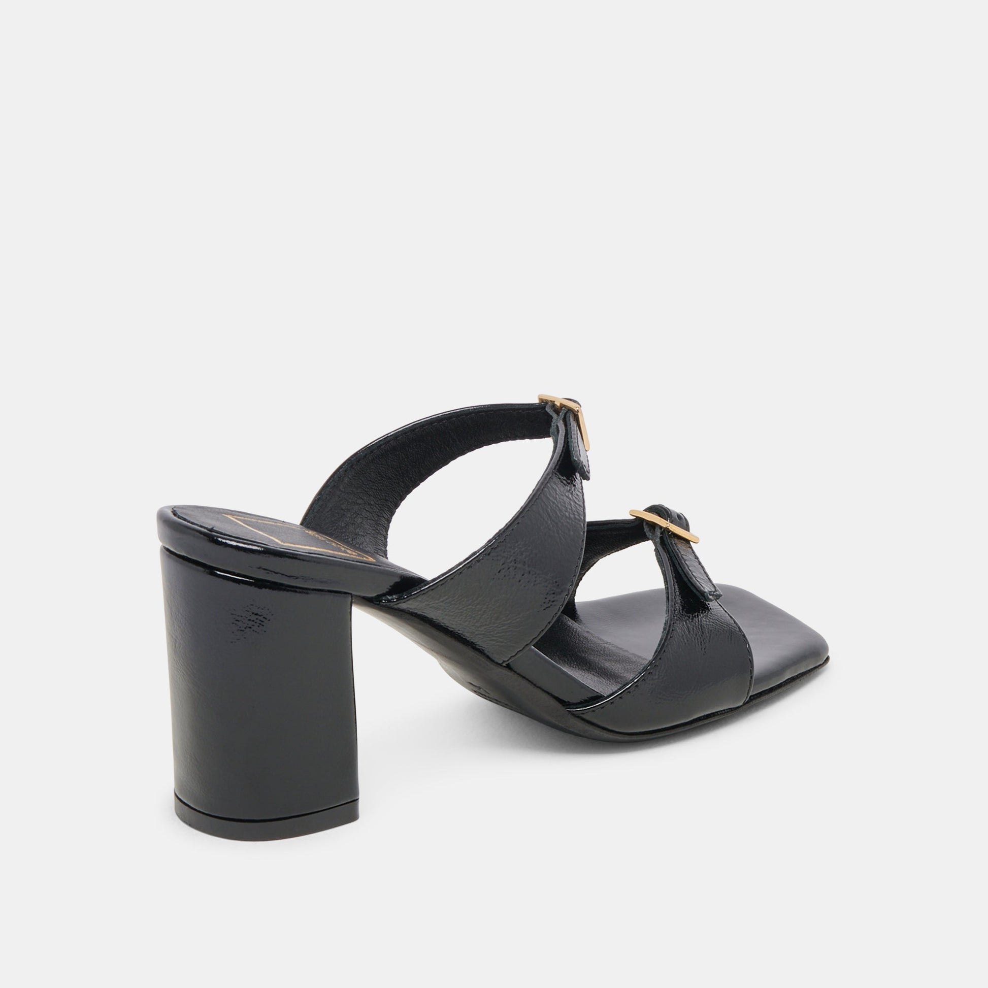 SHANE HEELS MIDNIGHT CRINKLE PATENT - Dolce Vita