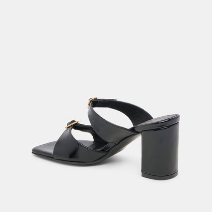 SHANE HEELS MIDNIGHT CRINKLE PATENT - Dolce Vita