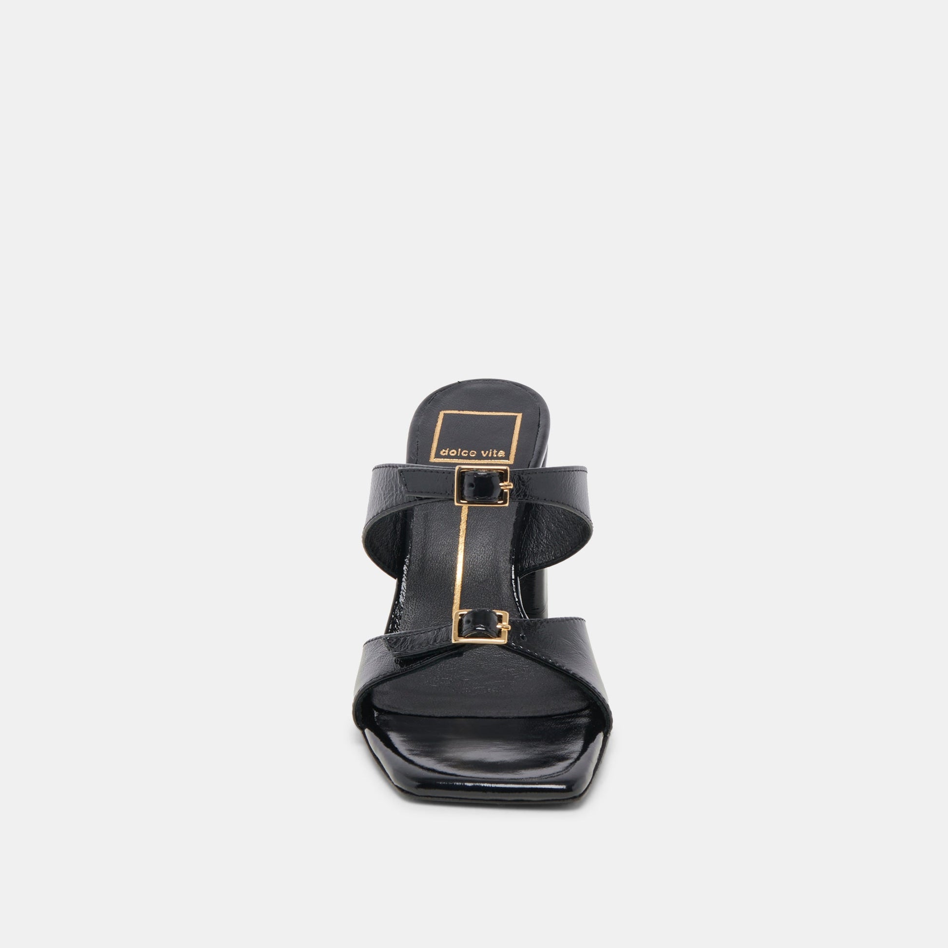 SHANE HEELS MIDNIGHT CRINKLE PATENT - Dolce Vita