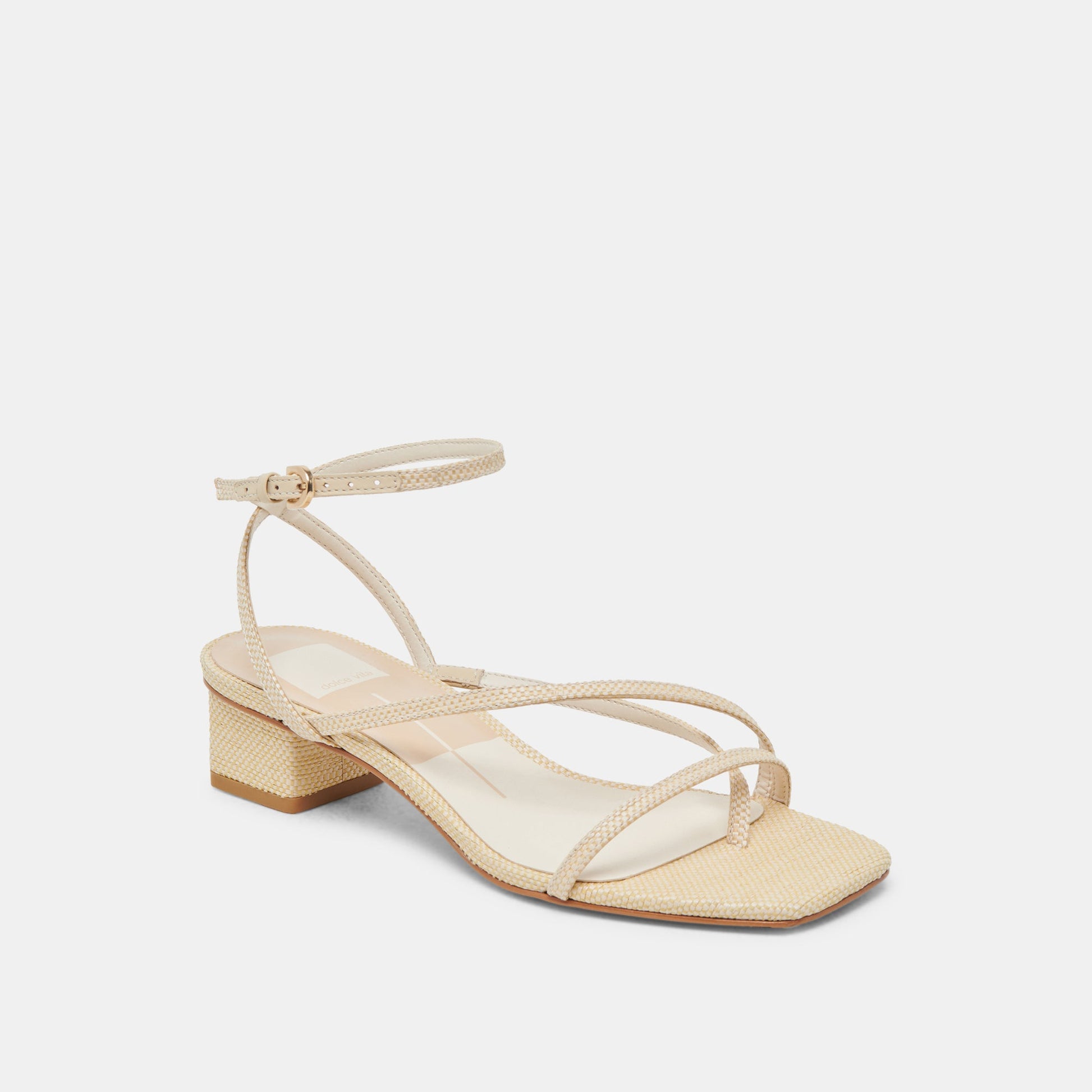 KARLOS SANDALS NATURAL WOVEN RAFFIA - Dolce Vita