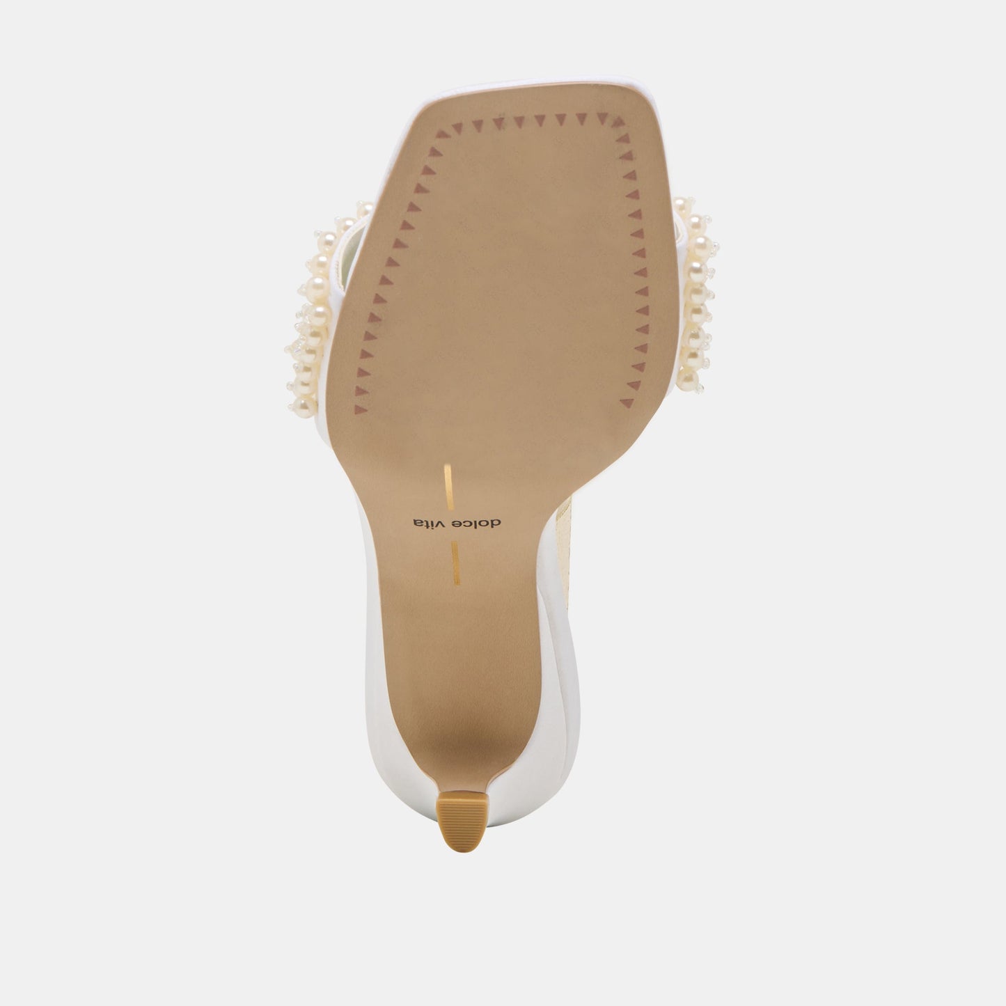 Rexa Pearl Off White Satin Heels - Dolce Vita
