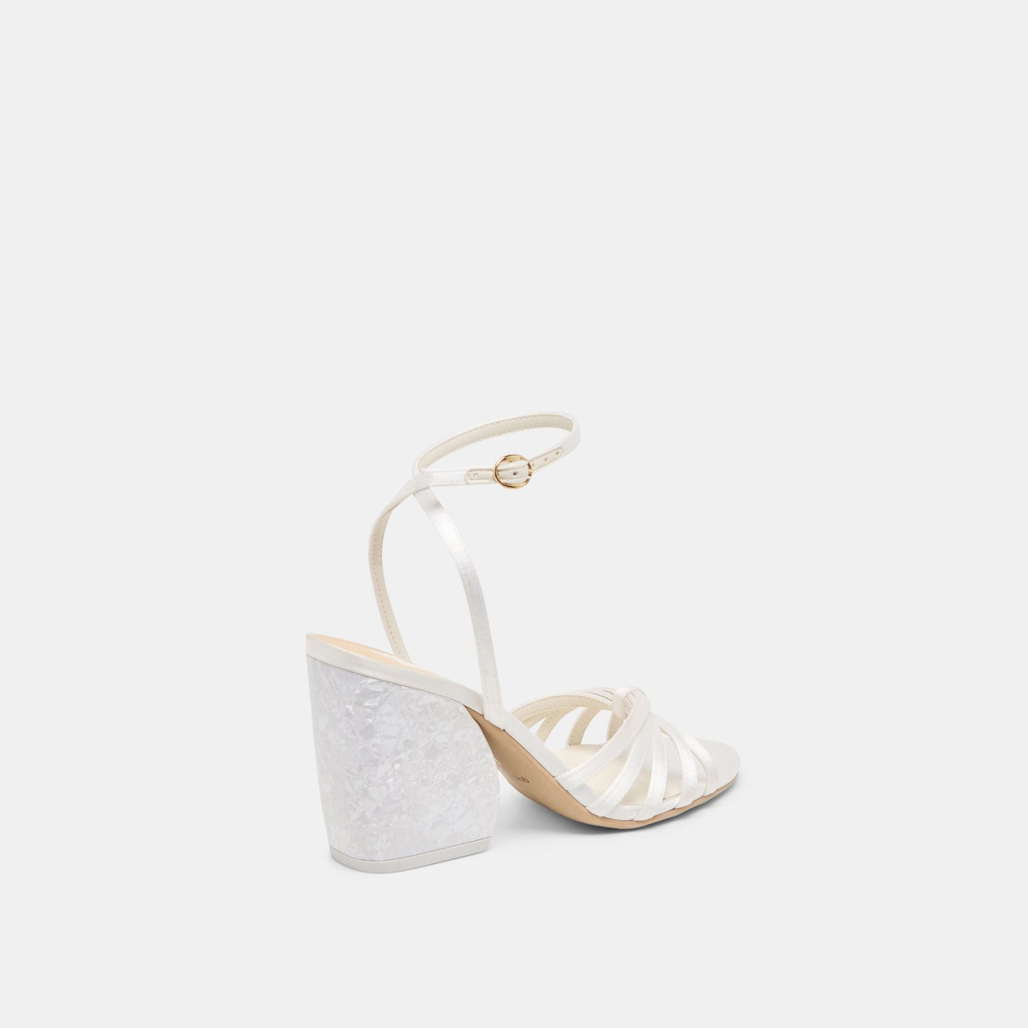 Ronica True White Satin Heels - Dolce Vita