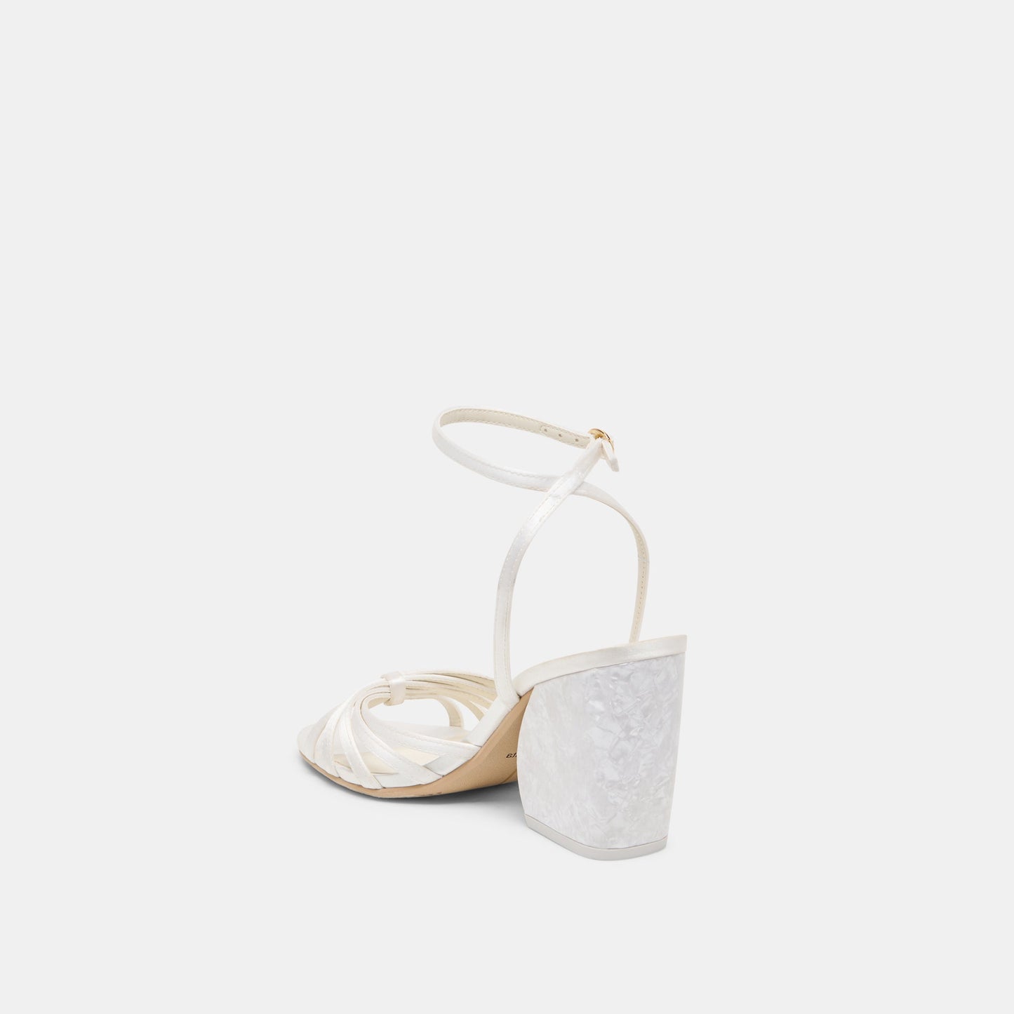 Ronica True White Satin Heels - Dolce Vita