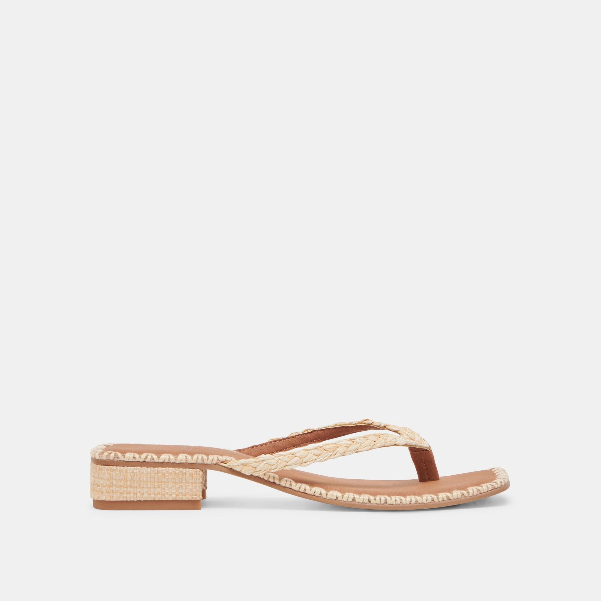BARTY SANDALS LT NATURAL RAFFIA - Dolce Vita