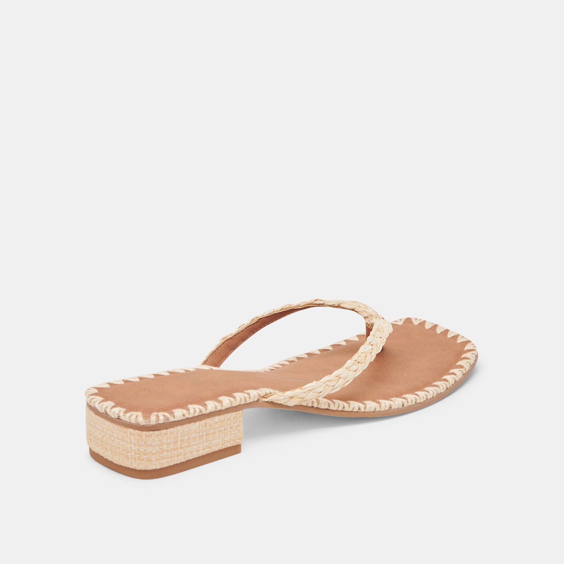 BARTY SANDALS LT NATURAL RAFFIA - Dolce Vita