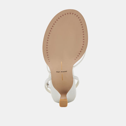 MORAH HEELS TRUE WHITE LEATHER - Dolce Vita