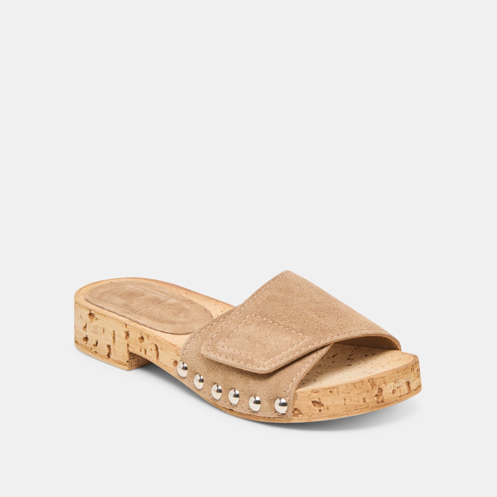 Sandy Taupe Suede Sandals - Dolce Vita