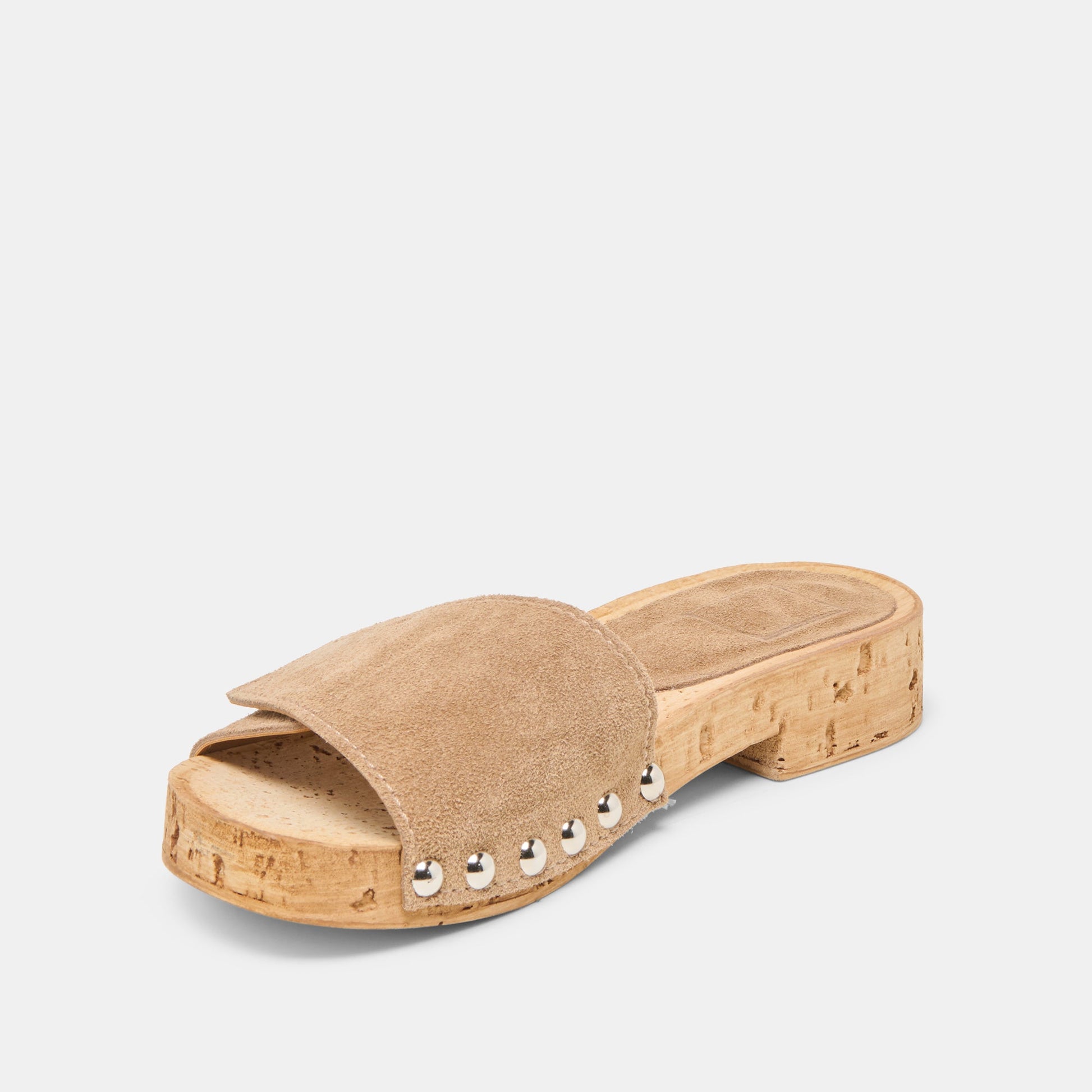 Sandy Taupe Suede Sandals - Dolce Vita