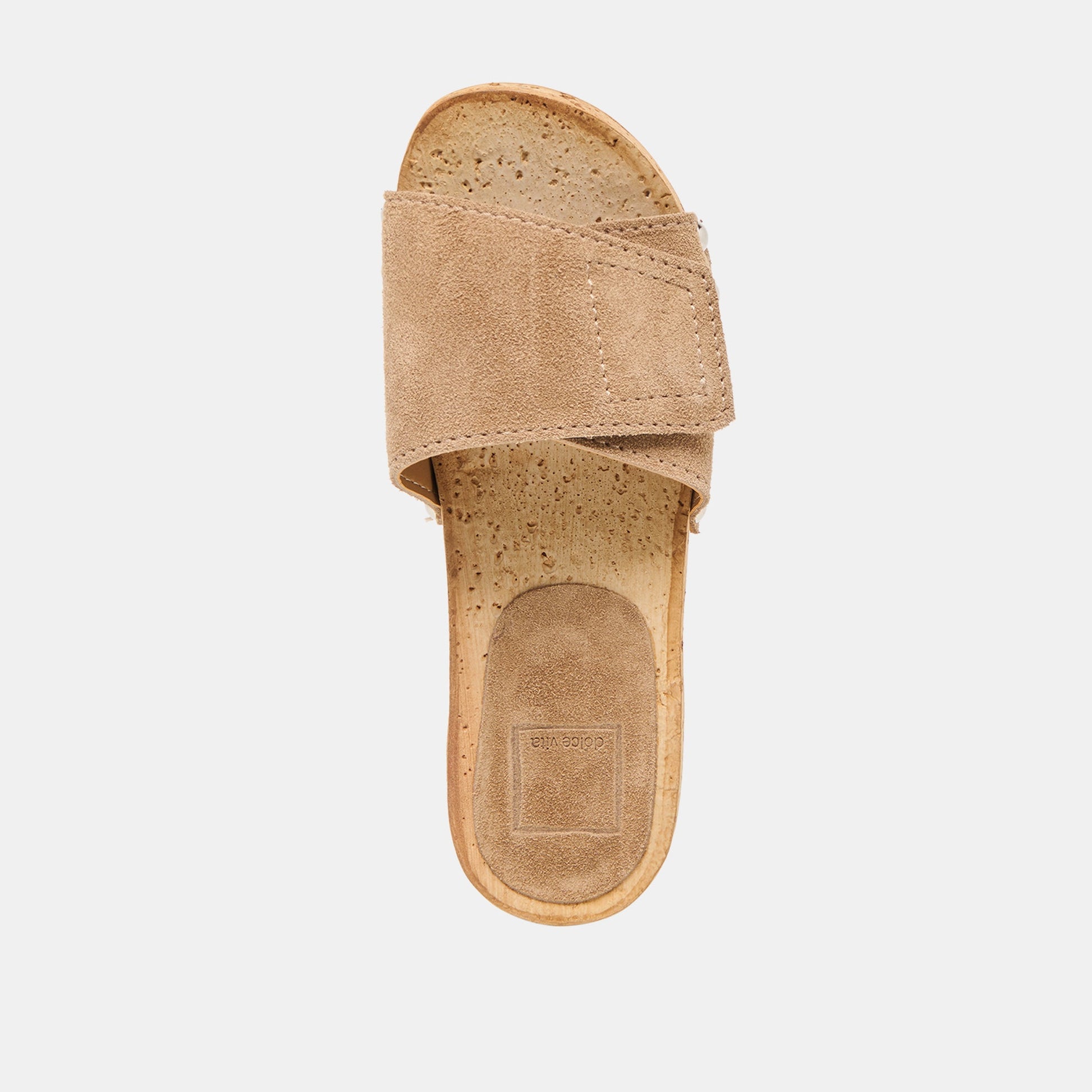 Sandy Taupe Suede Sandals - Dolce Vita