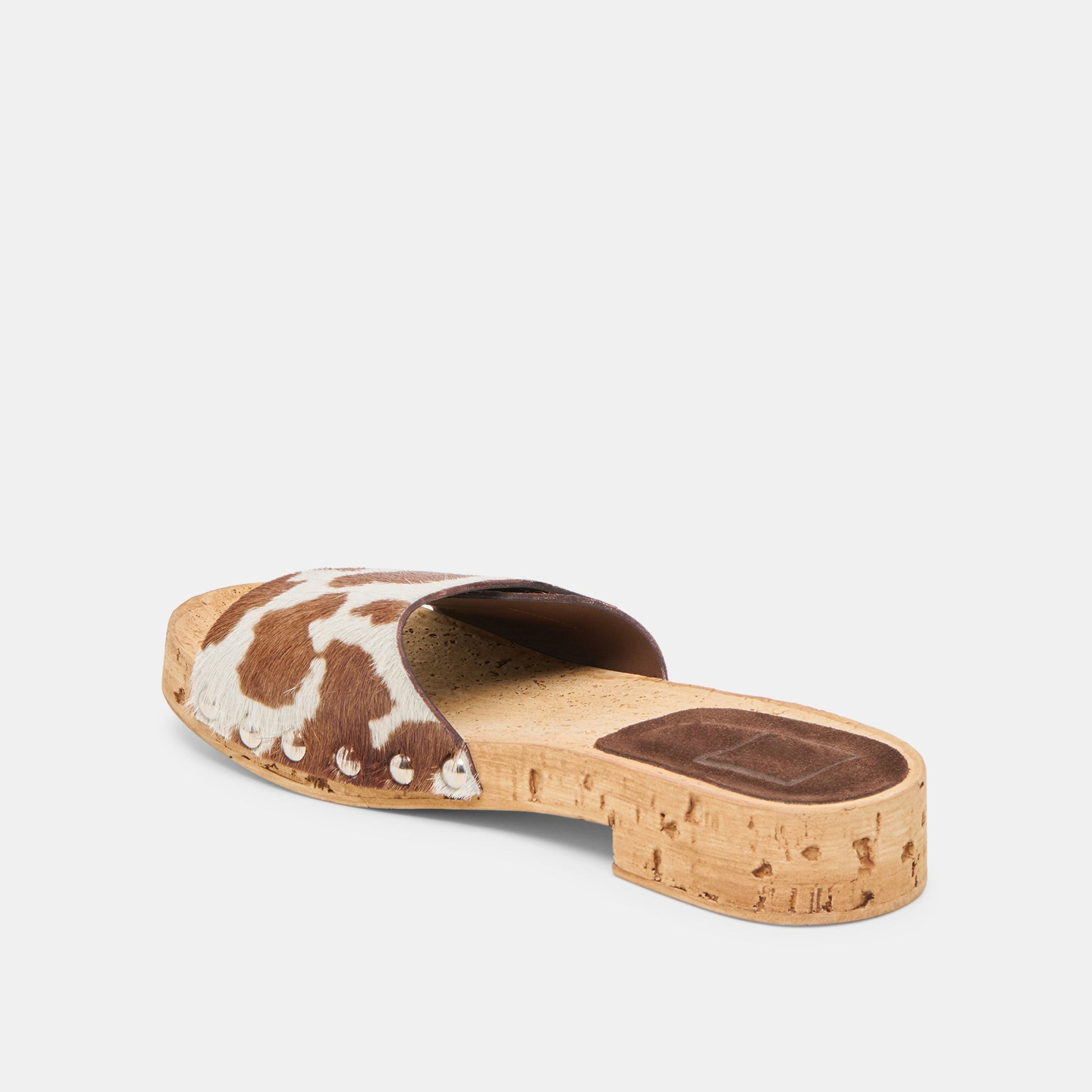 Sandy Cocoa Taurus Calf Hair Sandals - Dolce Vita