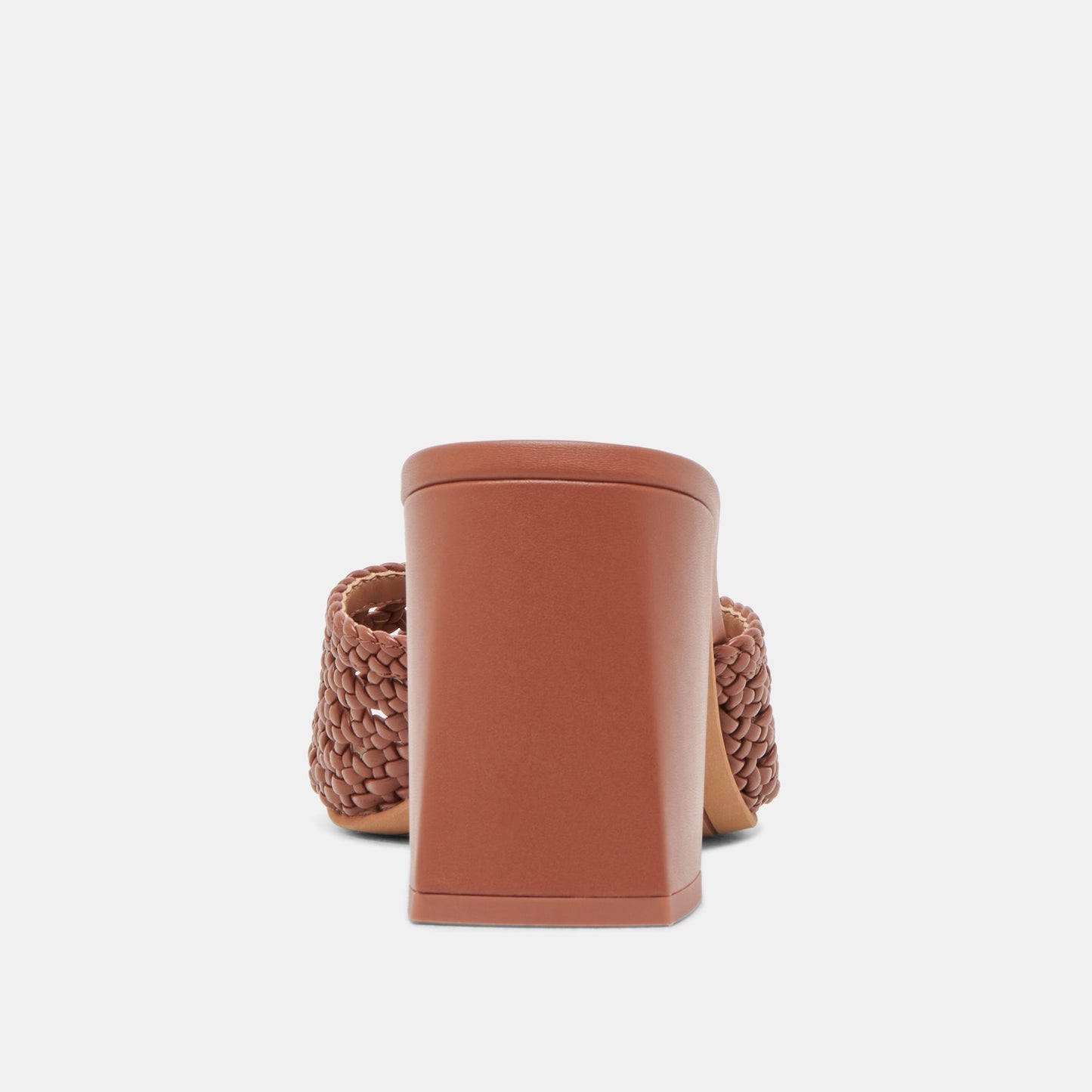MARGOE HEELS COGNAC WOVEN STELLA - Dolce Vita