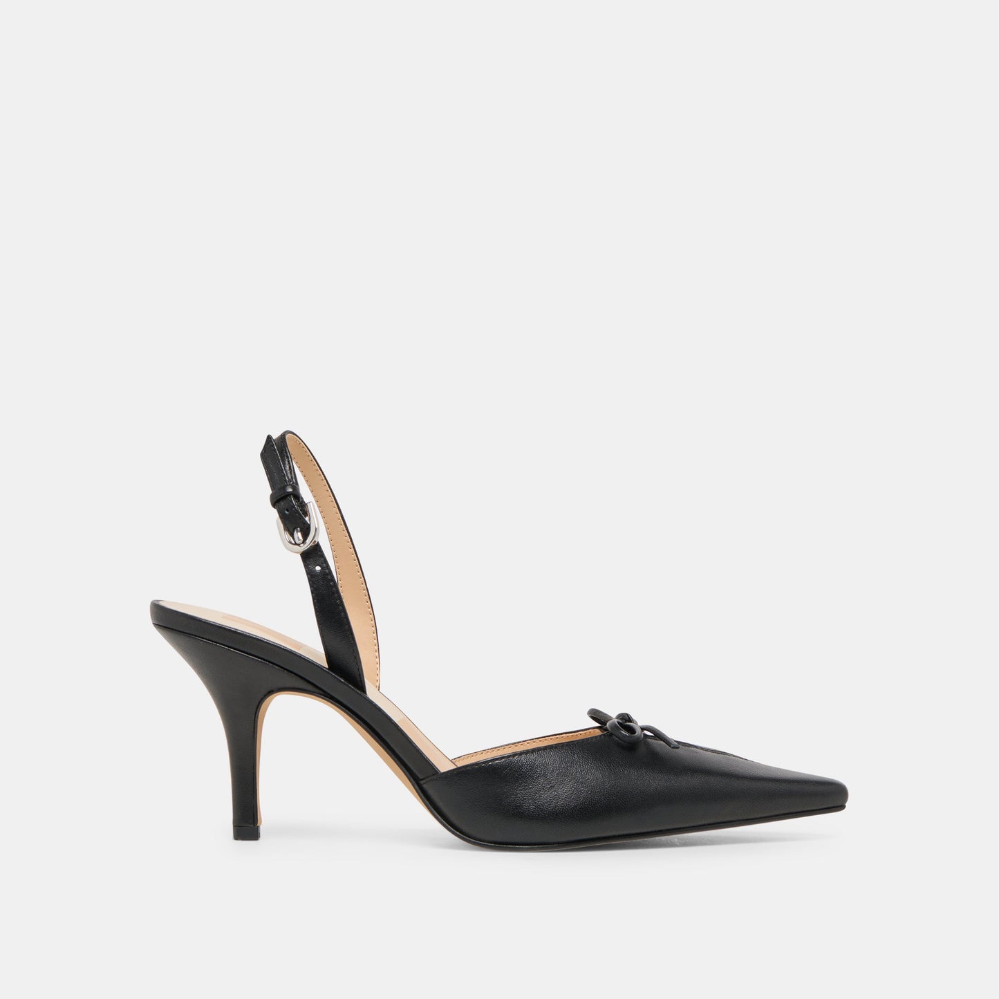 Hamya Black Leather Heels - Dolce Vita