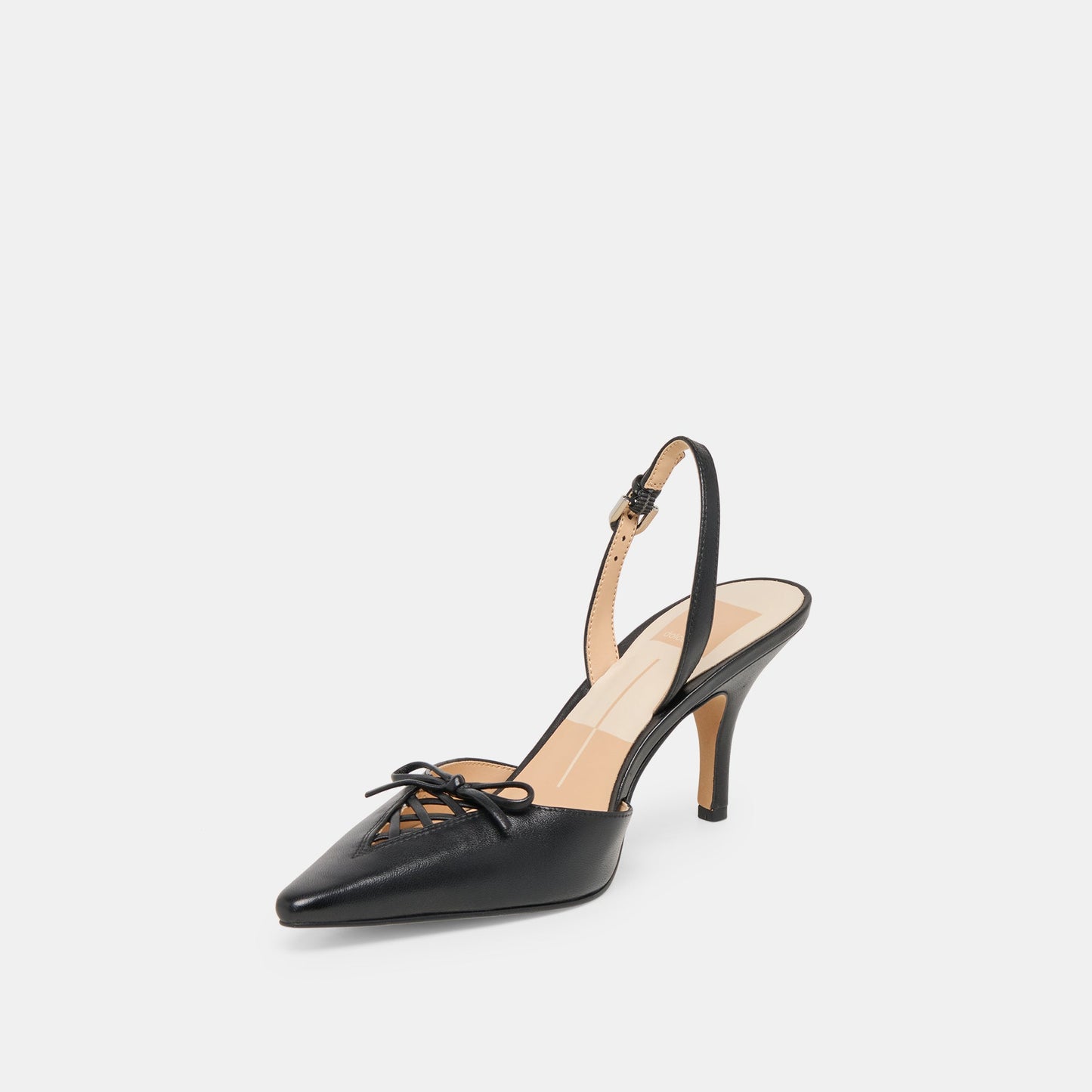 Hamya Black Leather Heels - Dolce Vita
