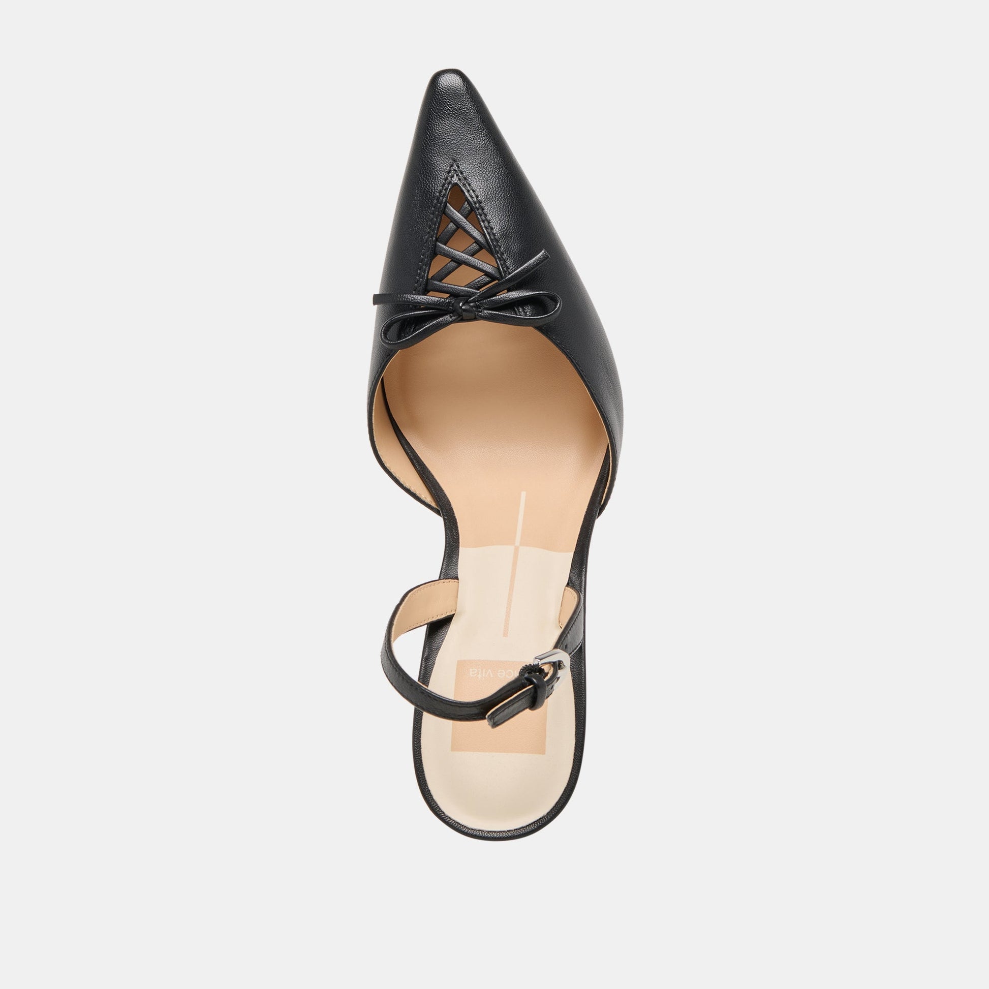 Hamya Black Leather Heels - Dolce Vita