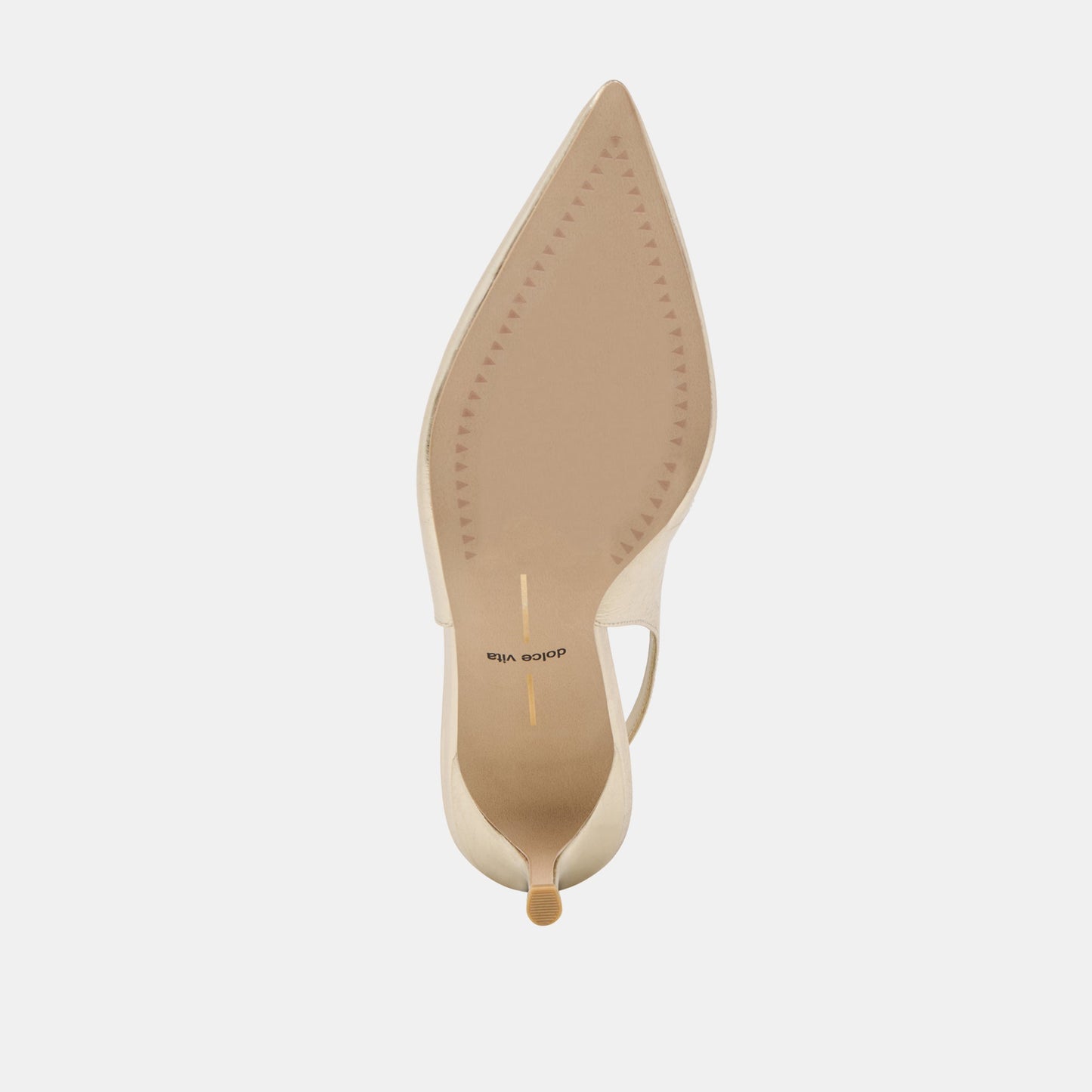 ELASI HEELS LIGHT GOLD CRINKLE PATENT - Dolce Vita