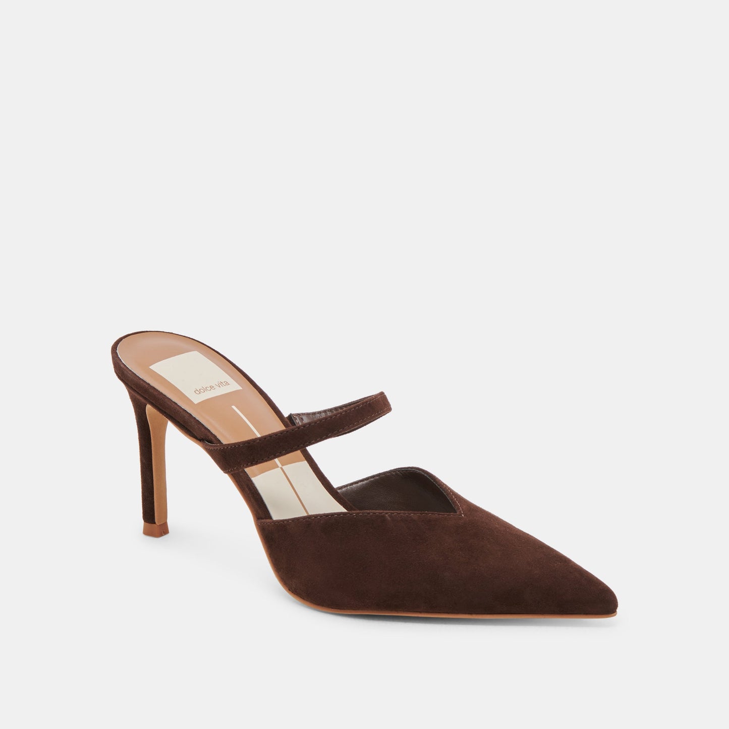 KANIKA HEELS DK BROWN SUEDE - Dolce Vita