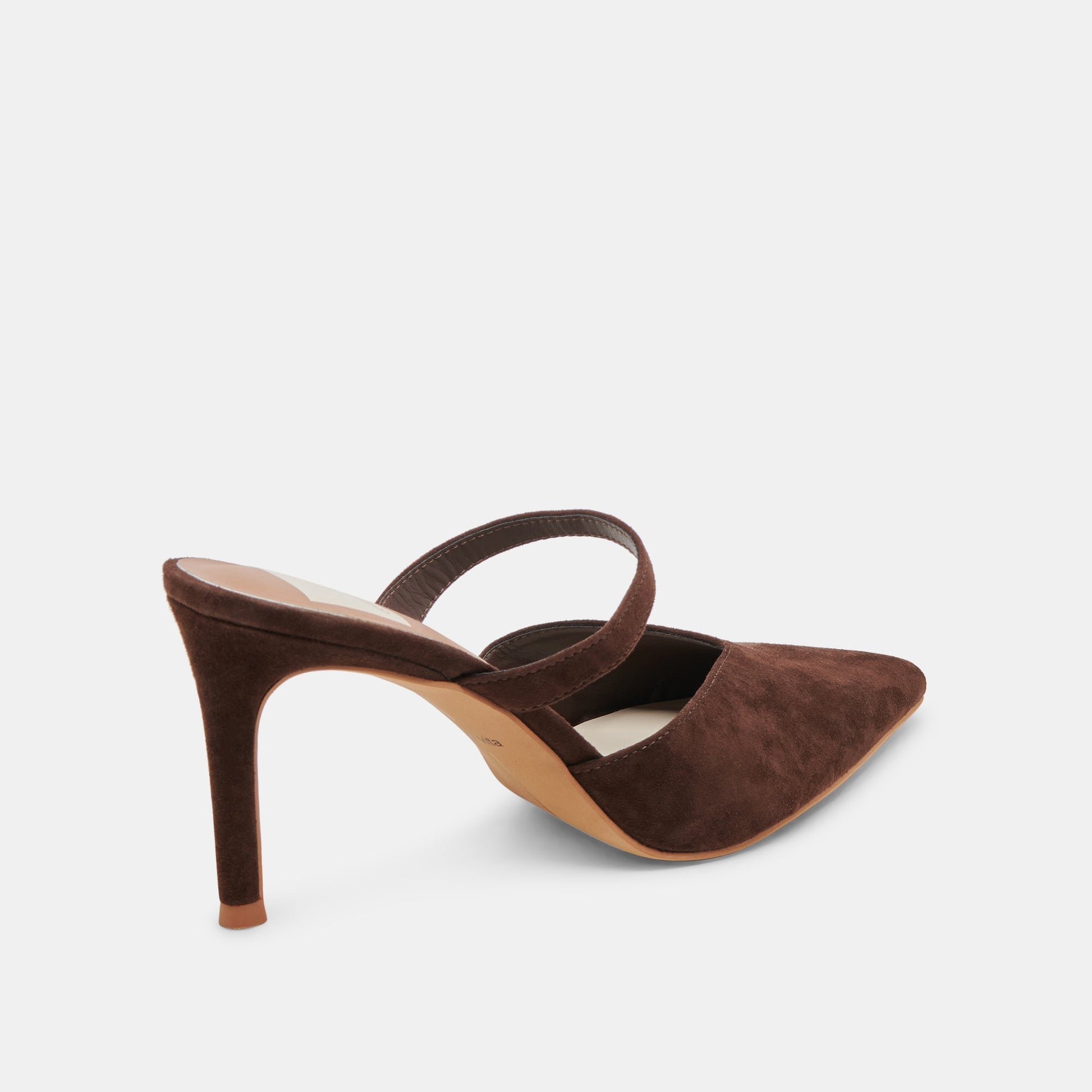 KANIKA HEELS DK BROWN SUEDE - Dolce Vita