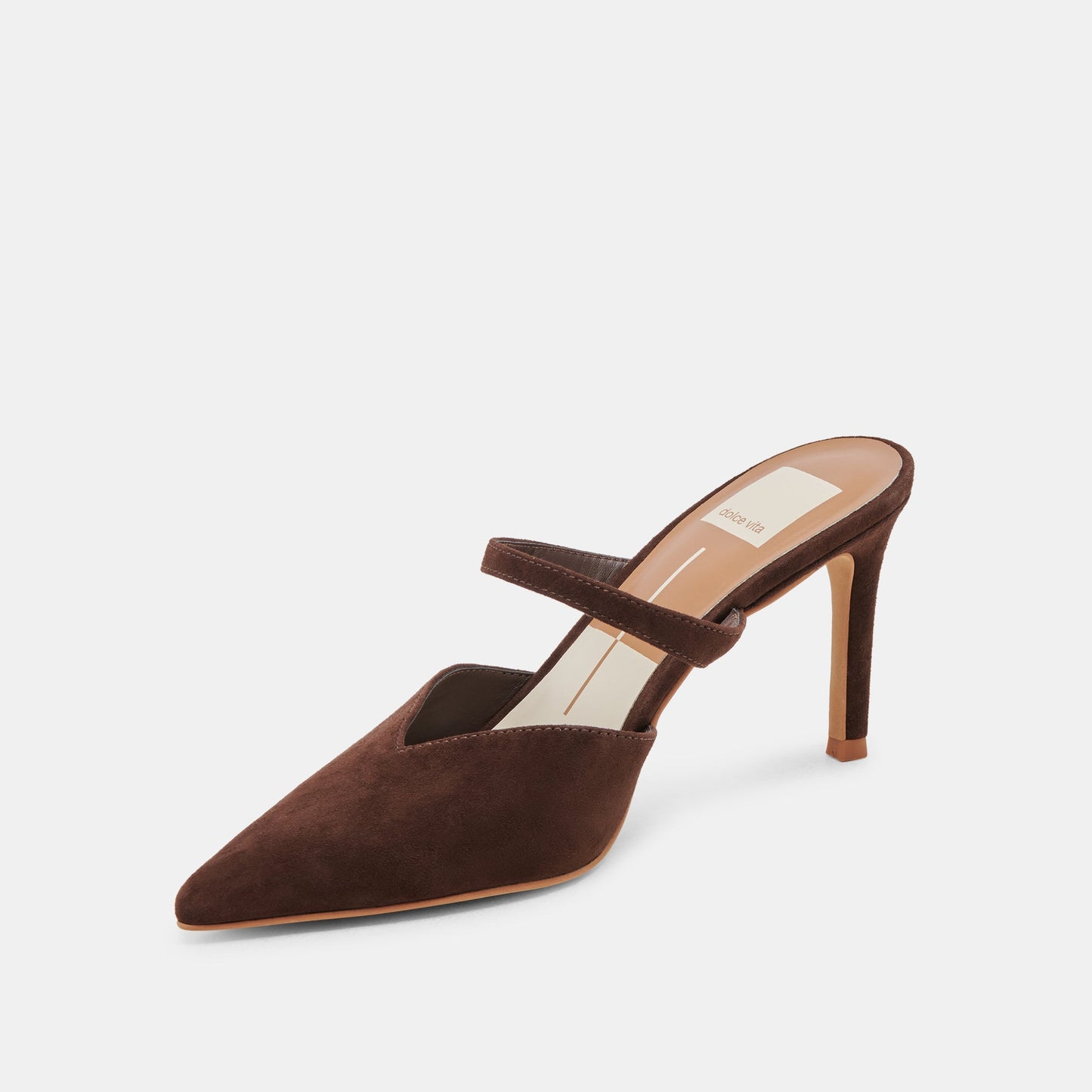 KANIKA HEELS DK BROWN SUEDE - Dolce Vita