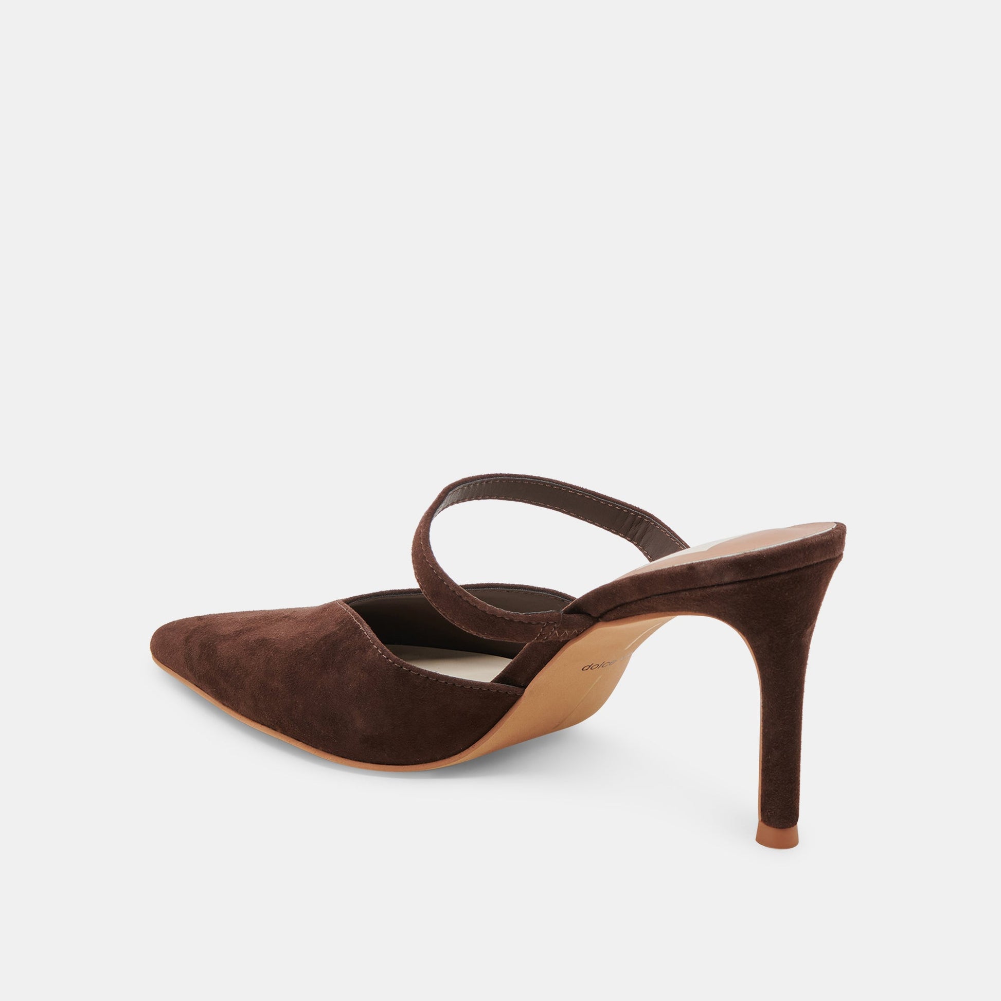 KANIKA HEELS DK BROWN SUEDE - Dolce Vita