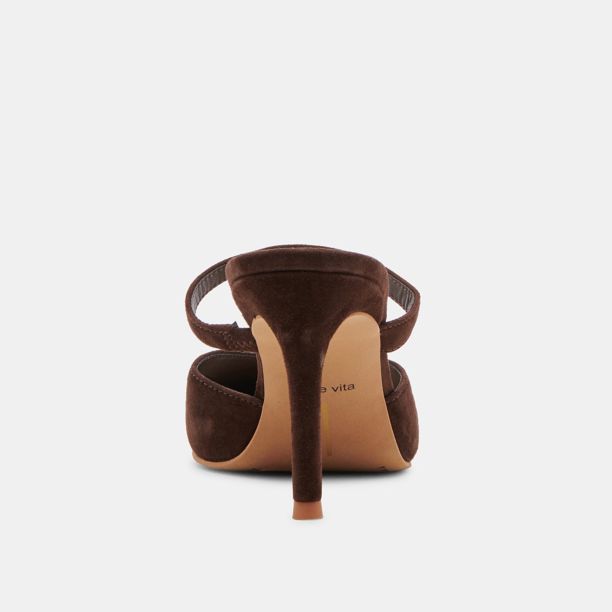 KANIKA HEELS DK BROWN SUEDE - Dolce Vita