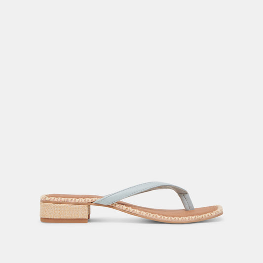 BARTY SANDALS ICE BLUE LEATHER - Dolce Vita