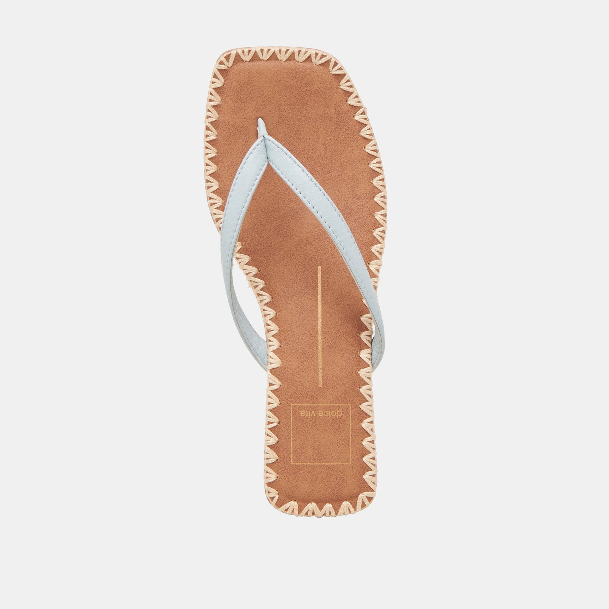 BARTY SANDALS ICE BLUE LEATHER - Dolce Vita