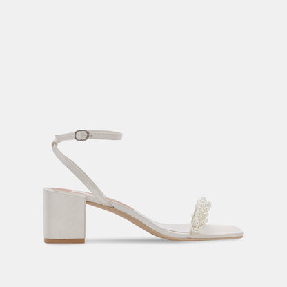 ZALIMA HEELS VANILLA PEARLS - Dolce Vita