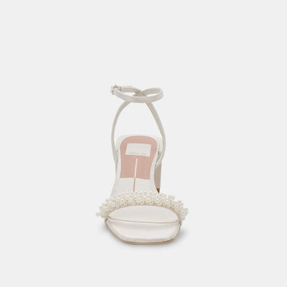 ZALIMA HEELS VANILLA PEARLS - Dolce Vita
