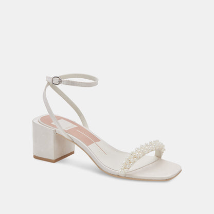ZALIMA HEELS VANILLA PEARLS - Dolce Vita