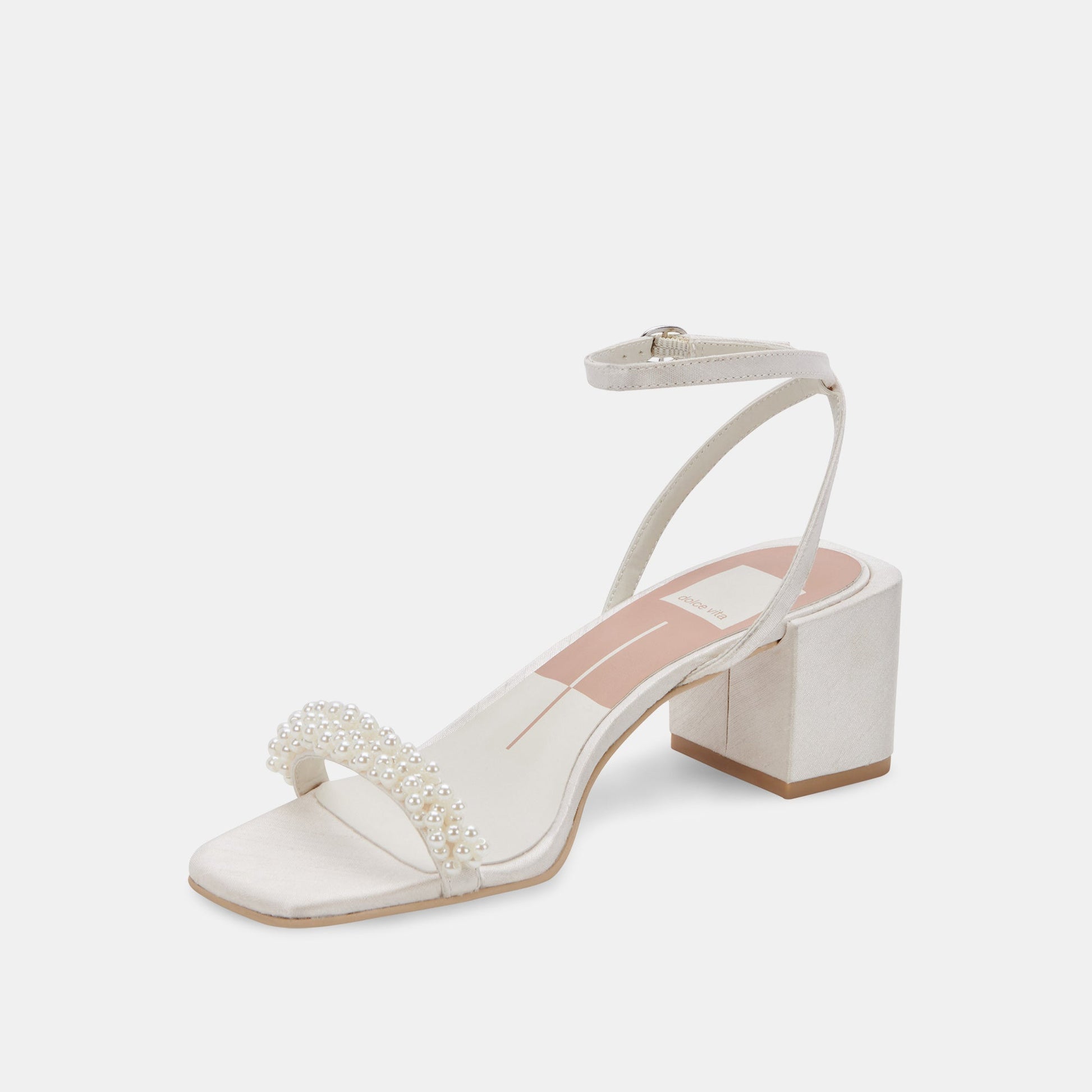 ZALIMA HEELS VANILLA PEARLS - Dolce Vita