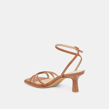 Manji Saddle Leather Heels - Dolce Vita