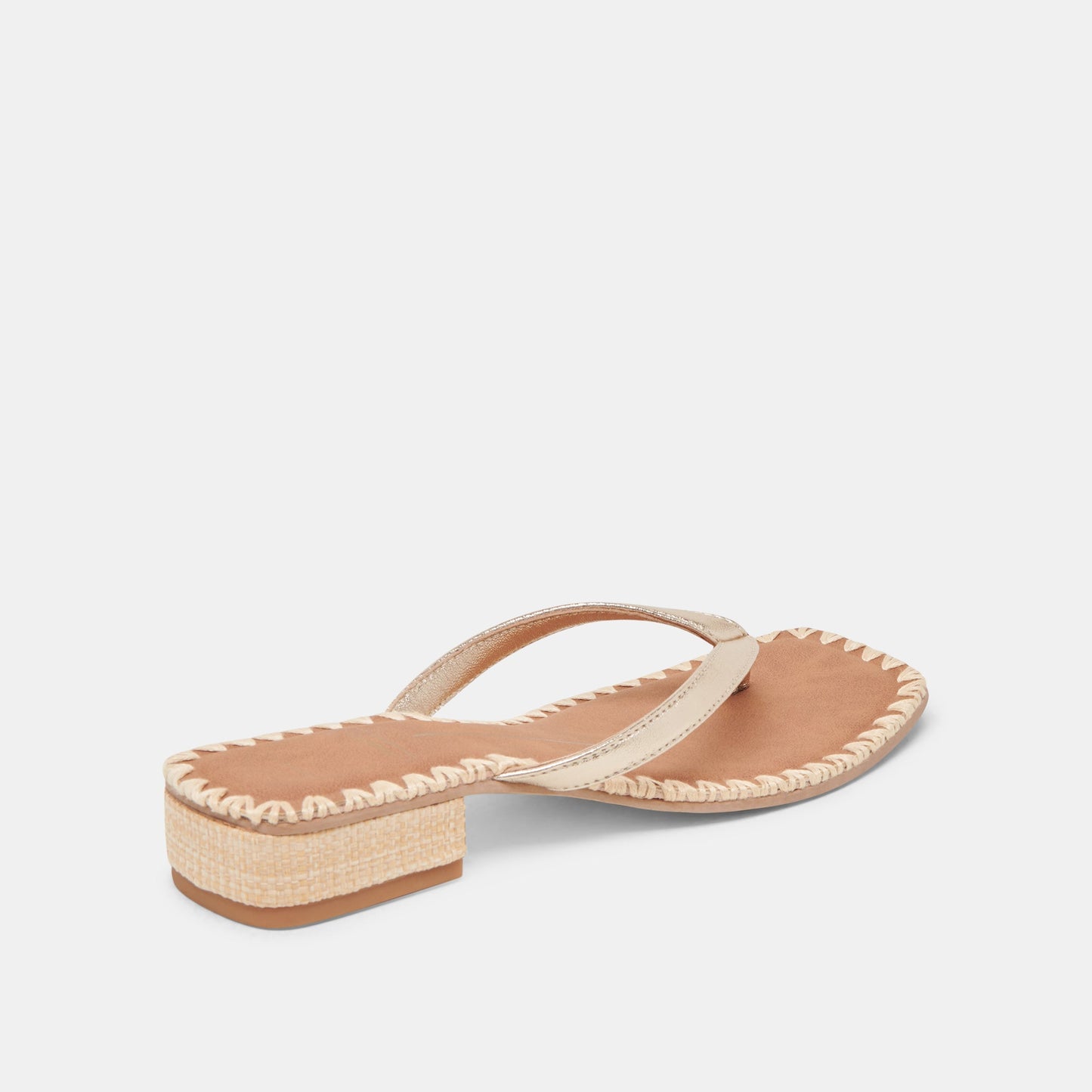 BARTY SANDALS GOLD METALLIC LEATHER - Dolce Vita