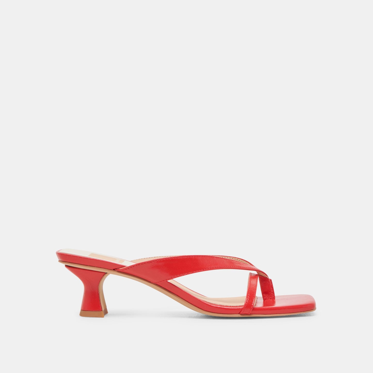 BREVEL WIDE HEELS CHILI LEATHER - Dolce Vita
